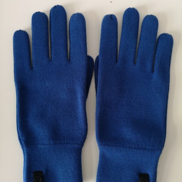 NWT LULULEMON Blue Wool Blend Alpine Air Glove & Beanie Combo Set Men's S/M - Picture 2 of 8